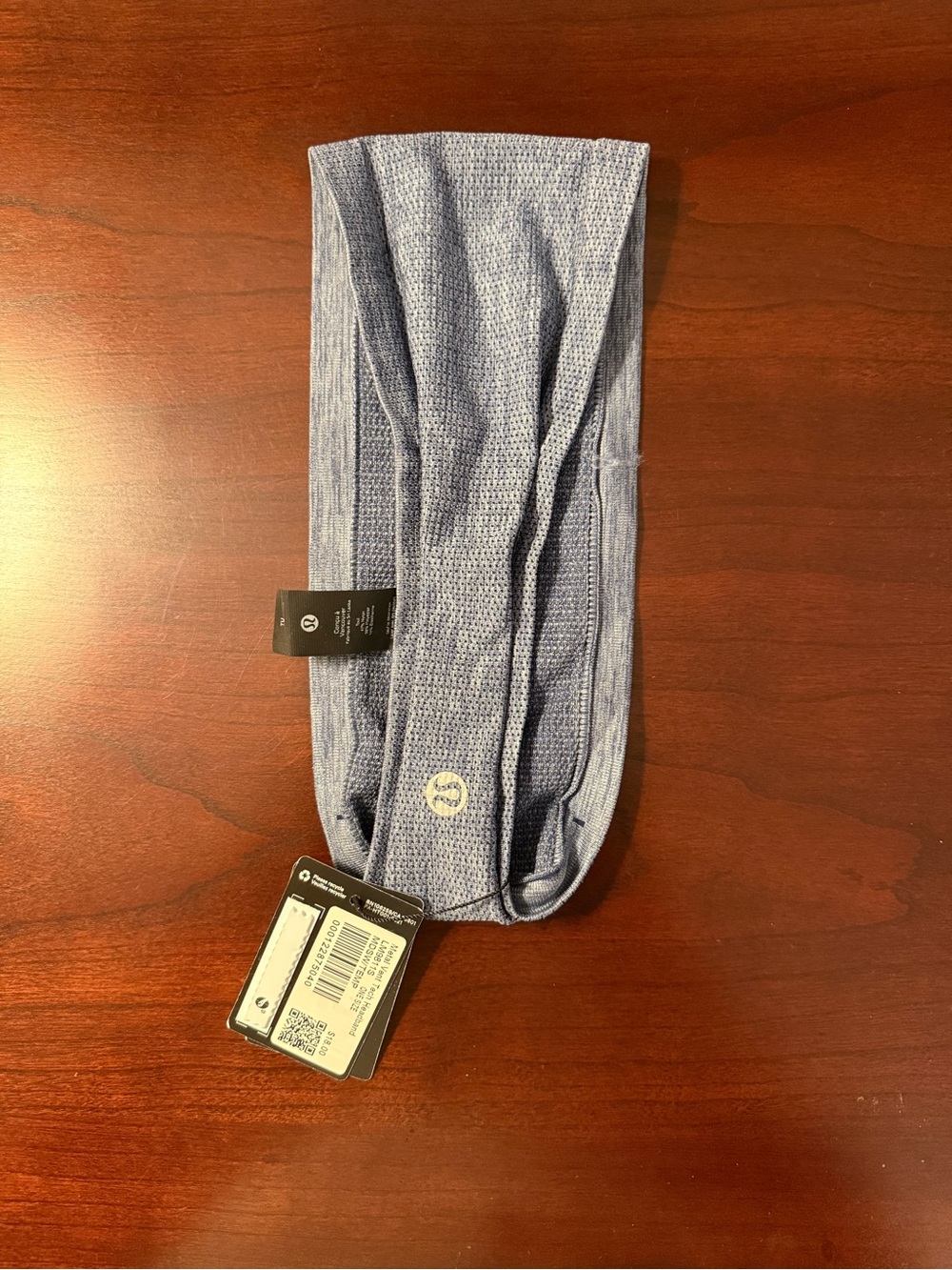 lululemon athletica Light Blue Metal Vent Tech Headband